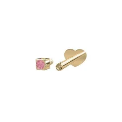 Nordahl 14kt Guld Piercing Pink Topaz