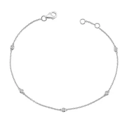 Nuran 14 kt Zoe Armbånd Med Diamanter - B1002HG