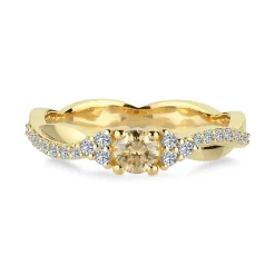 Nuran Champagne Ring Med Diamanter - A3084CH