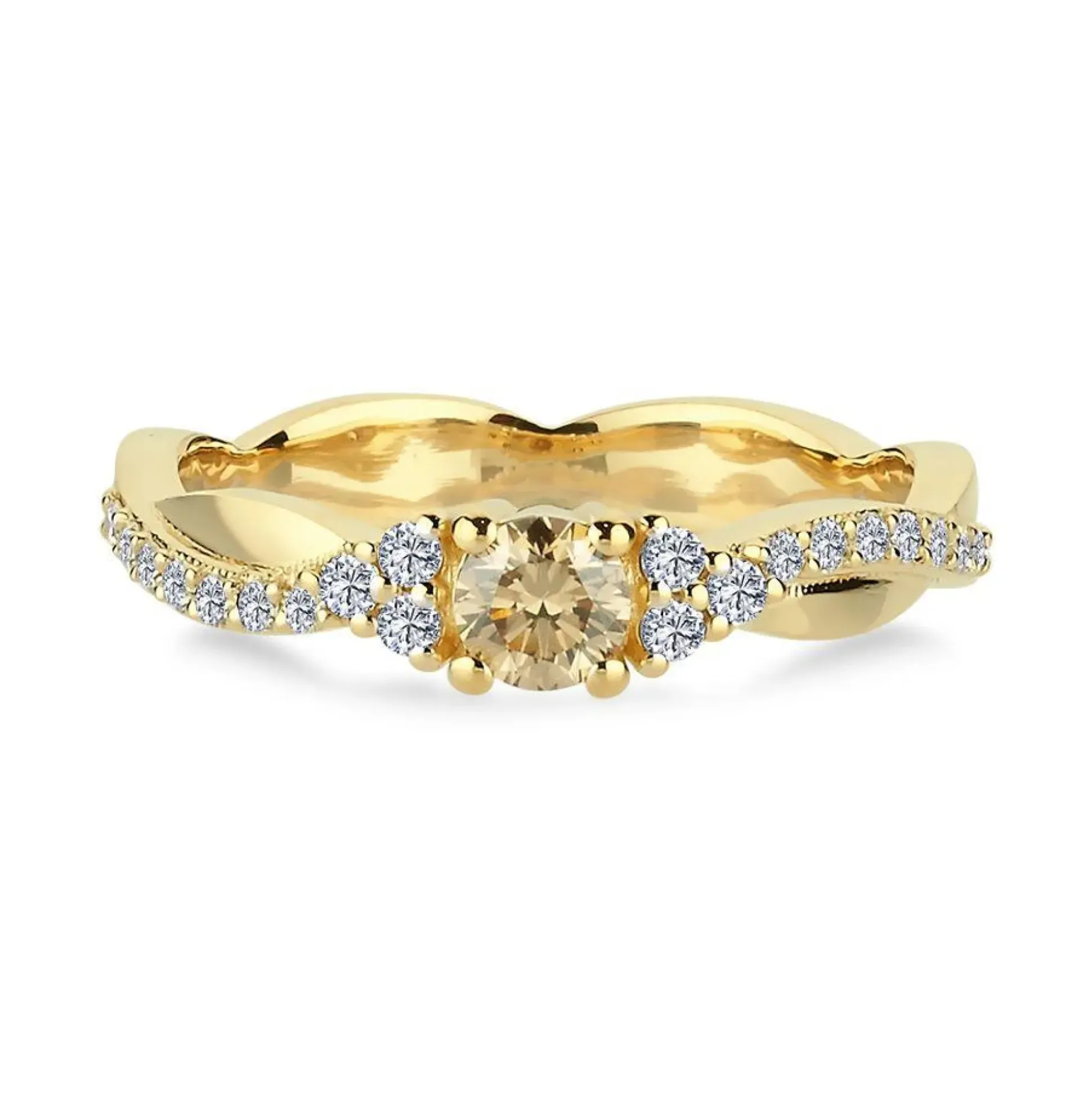 Nuran Champagne Ring Med Diamanter - A3084CH