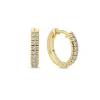 Nuran 14kt Champagne Creoler 0.18ct W.SI