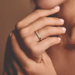 Nuran 14kt Champagne Diamant Ring A3088-014