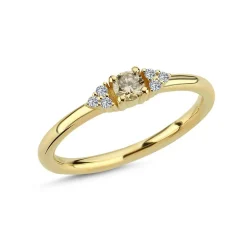 Nuran 14kt Champagne Diamant Ring - A3080CH