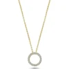 Nuran 14kt Cirkel Vedhæng 0.14Ct W.Si