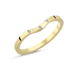 Nuran 14kt Guldring Med Diamanter - A4164