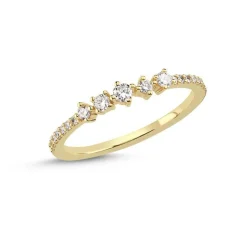 Nuran 14kt Noelle Ring Med Diamanter - A3056