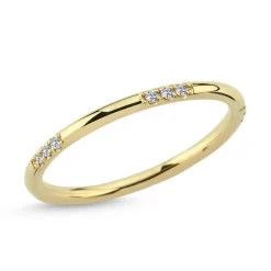 Nuran 14kt Noelle Ring Med Diamanter