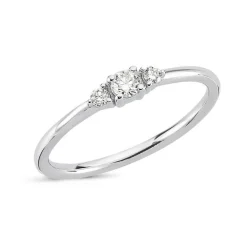 Nuran 14kt Petit Ring Med Diamanter - R1110HG