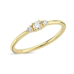 Nuran 14kt Petit Ring Med Diamanter - R1110