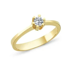 Nuran 14kt Star Diamant Ring Med 0.03Ct W.Si