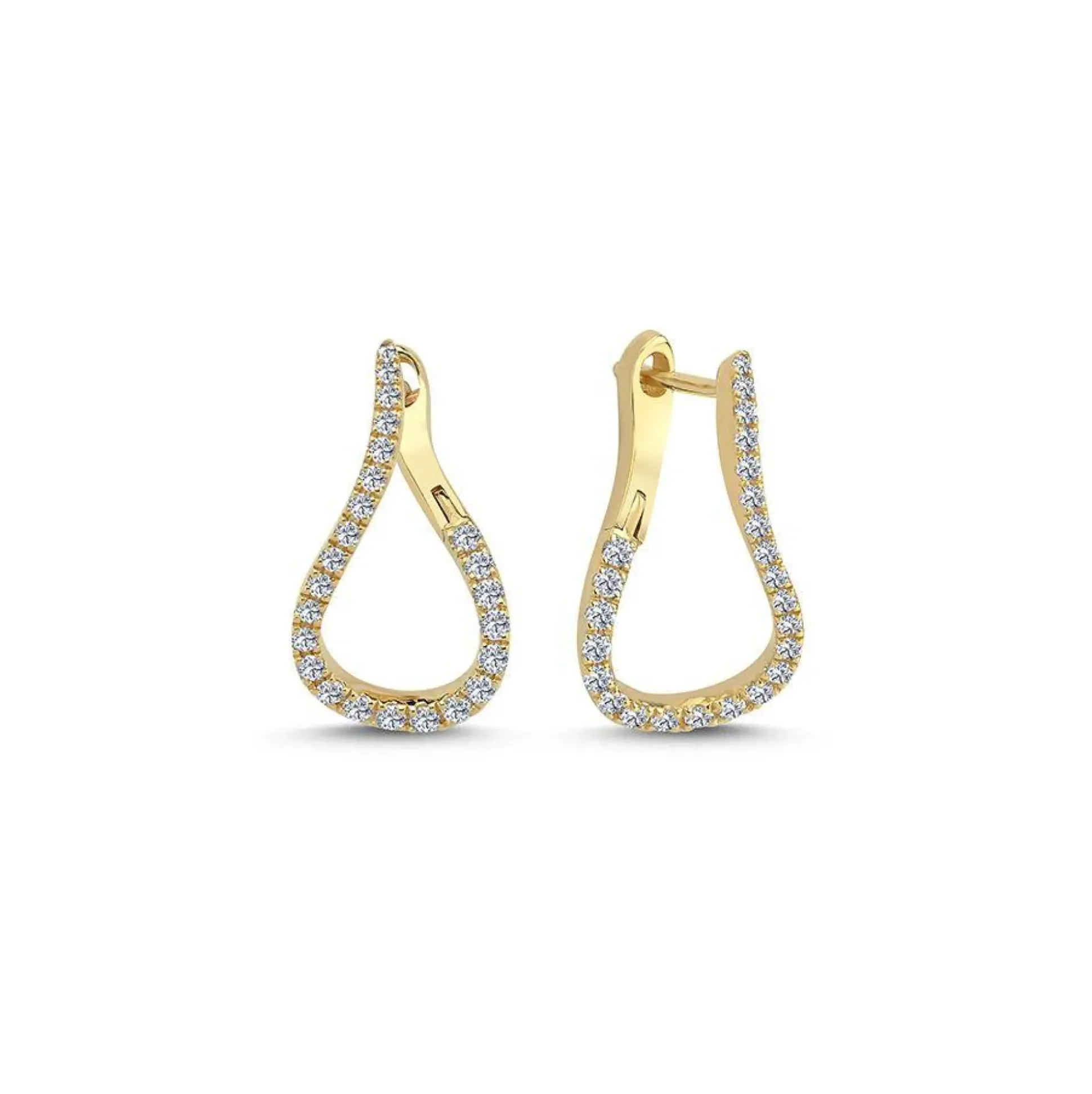 Nuran 14kt Valentina Diamant Ørestikker m. 0.55ct W/Si