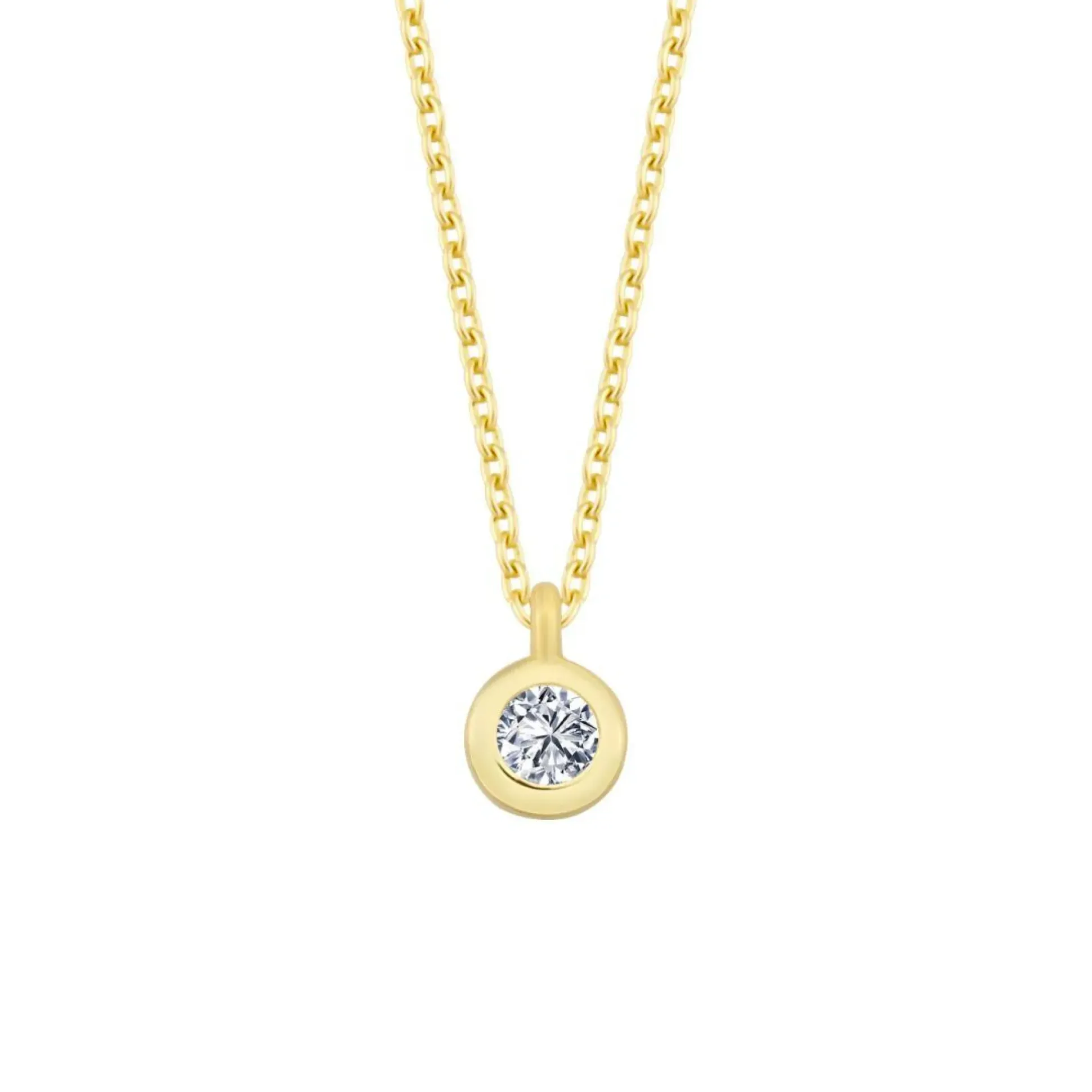 Nuran 14kt Zoe Halskæde 0.03ct W/Si
