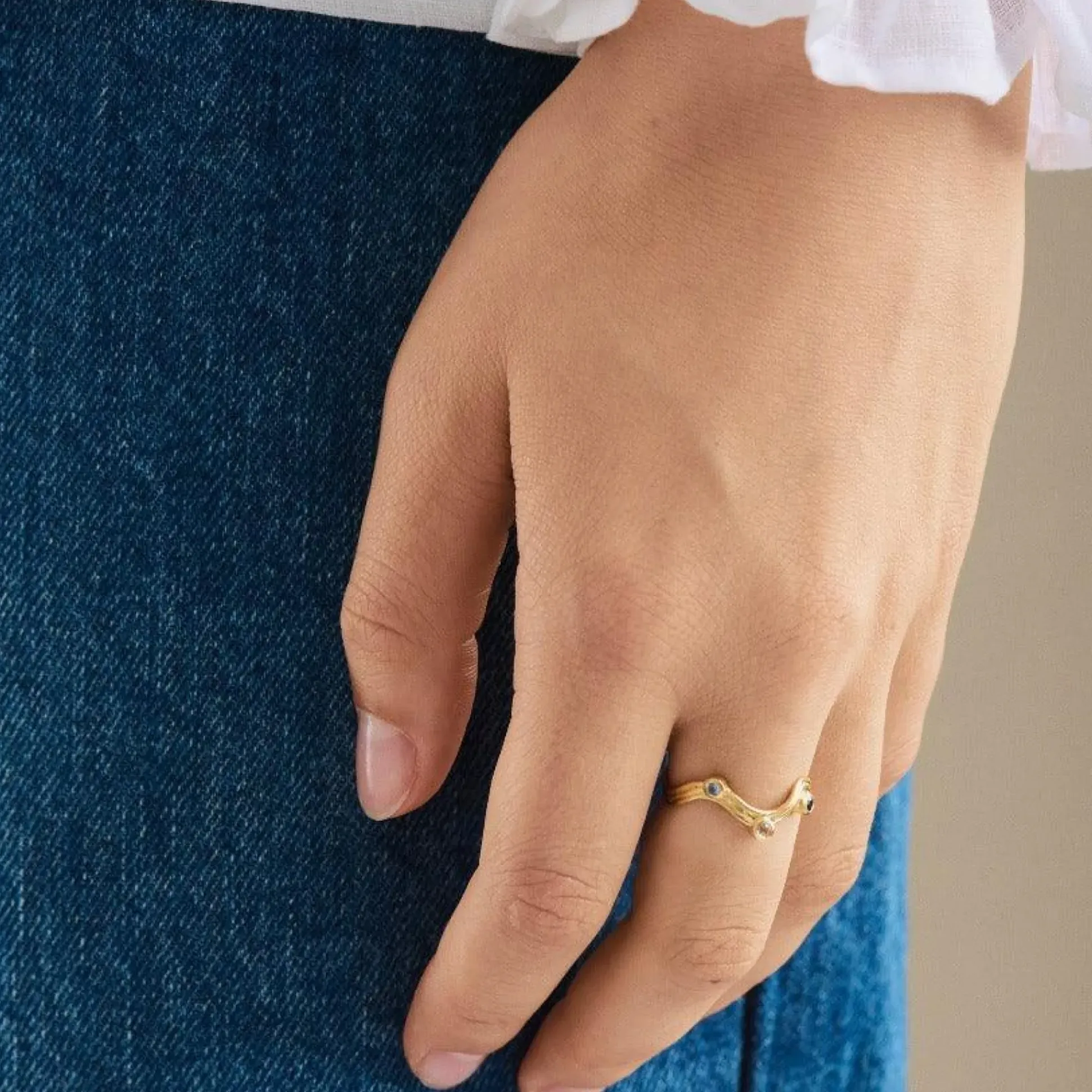 Pernille Corydon Hellir Ring - R-465-GP