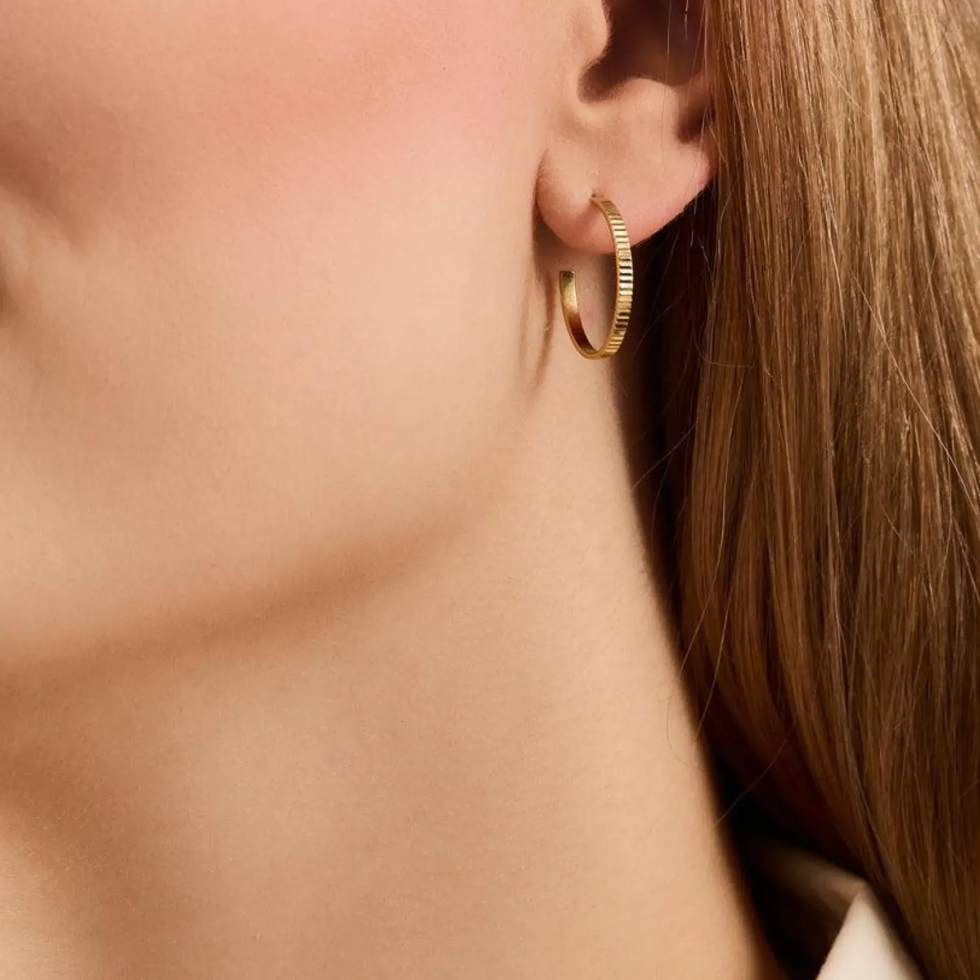Pernille Corydon Sea Reflection Hoops - E-484-GP