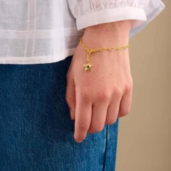 Pernille Corydon Twinkling Star Armbånd I Forgyldt Sølv