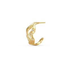 Polar Jewelry Cosmos Forgyldt Hoop Single
