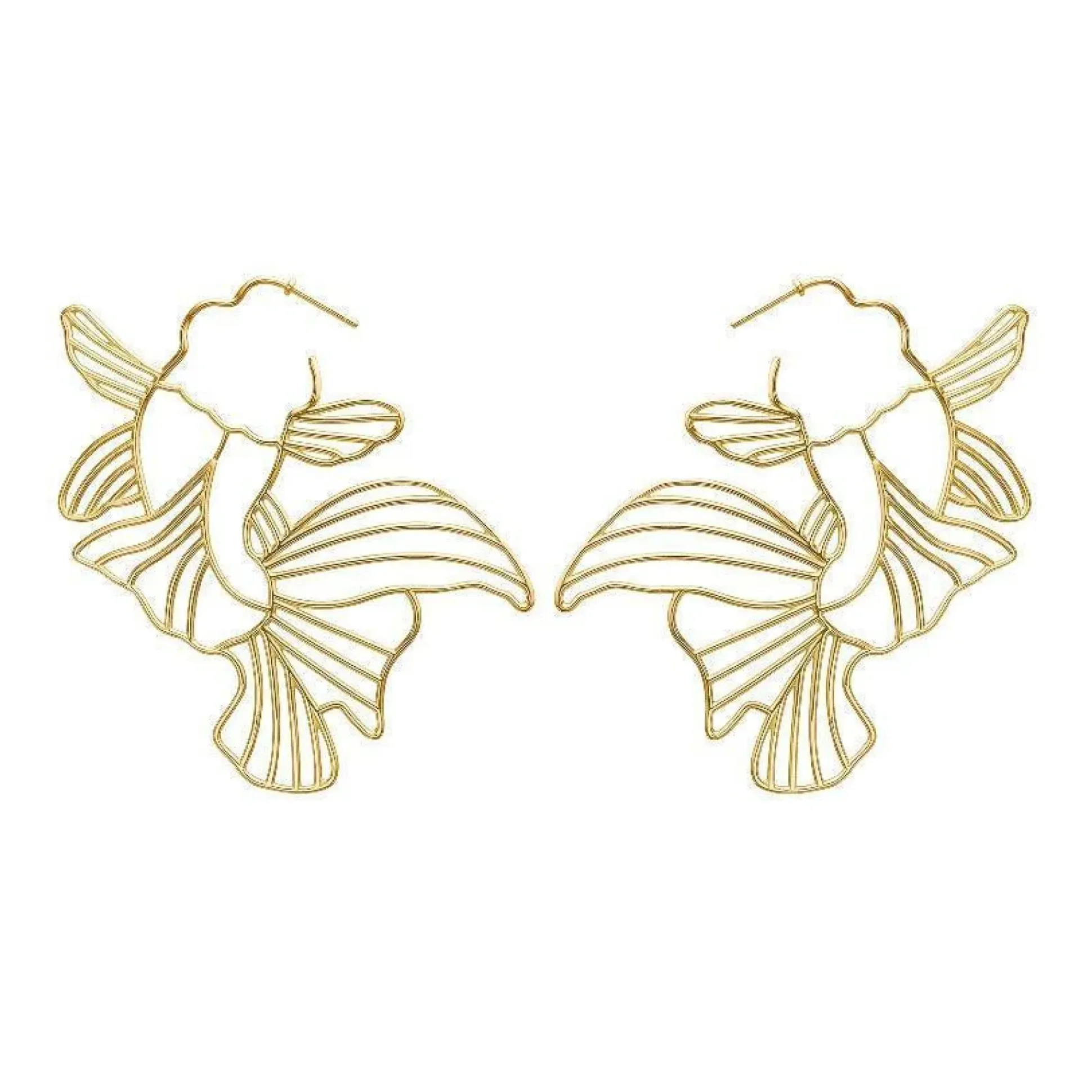 Polar Jewelry Forgyldt Koi Hoops