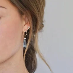 Ro Copenhagen 18kt Fryd Wave Diamant Ørestik Højre