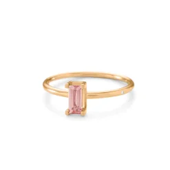 Ro Copenhagen 18kt Nord Mini Ring - Pink Turmalin