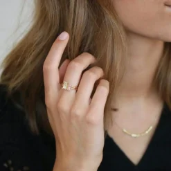Ro Copenhagen 18kt Nord Mini Ring - Pink Turmalin