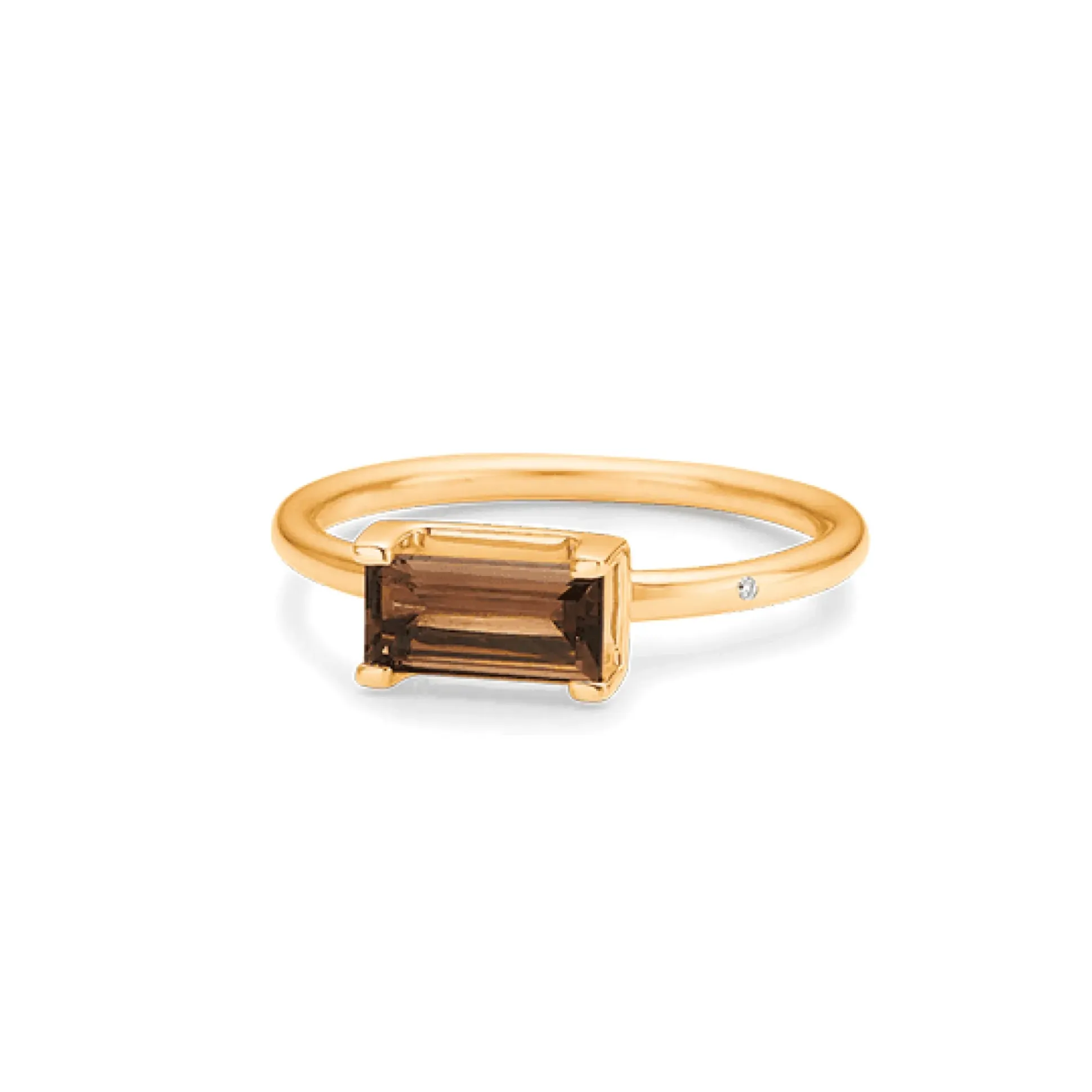 Ro Copenhagen 18kt Nord Ring Røgkvarts