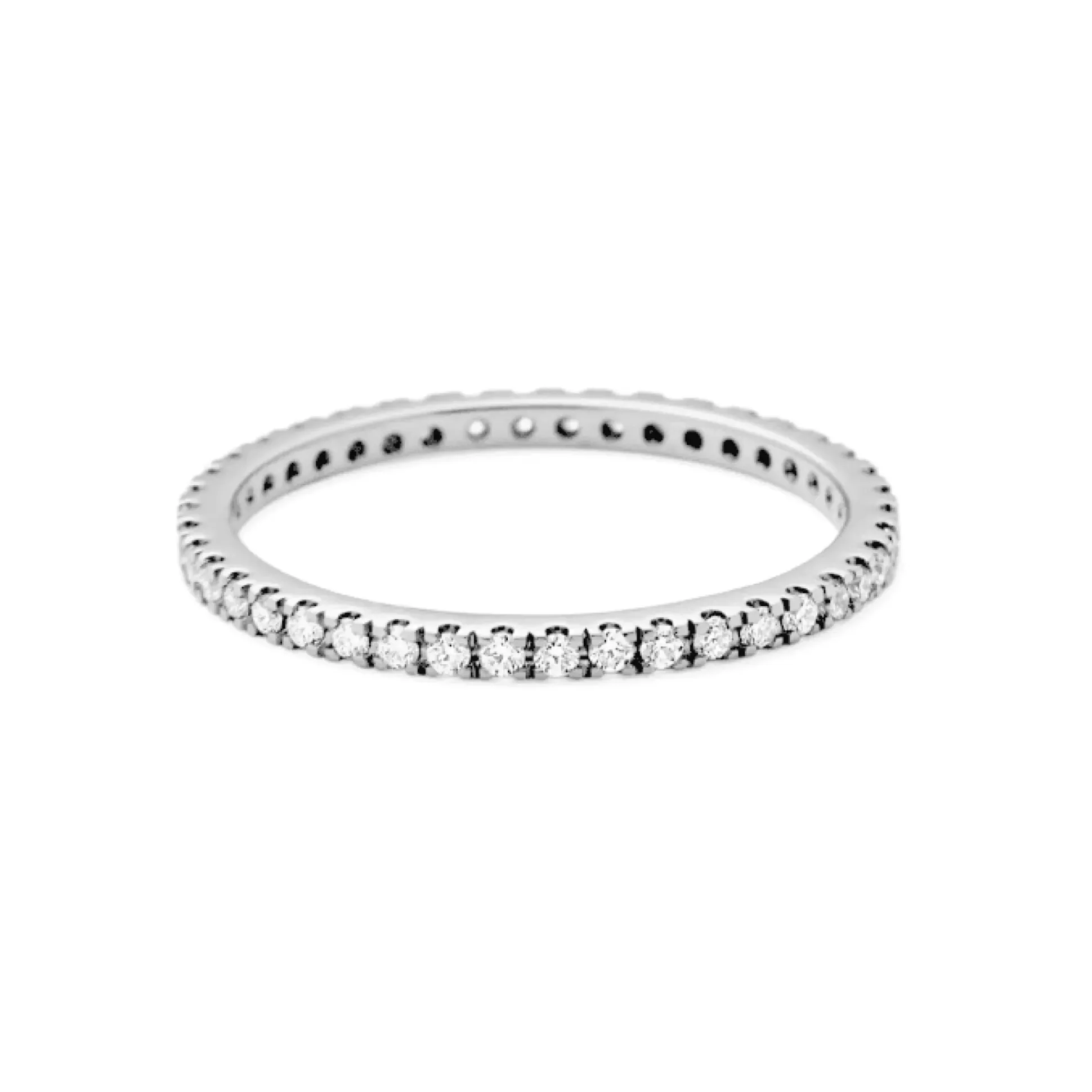 Ro Copenhagen 18kt Rock Classic Diamant Ring Hvidguld