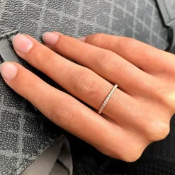 Ro Copenhagen 18kt Rock Classic Diamant Ring Hvidguld