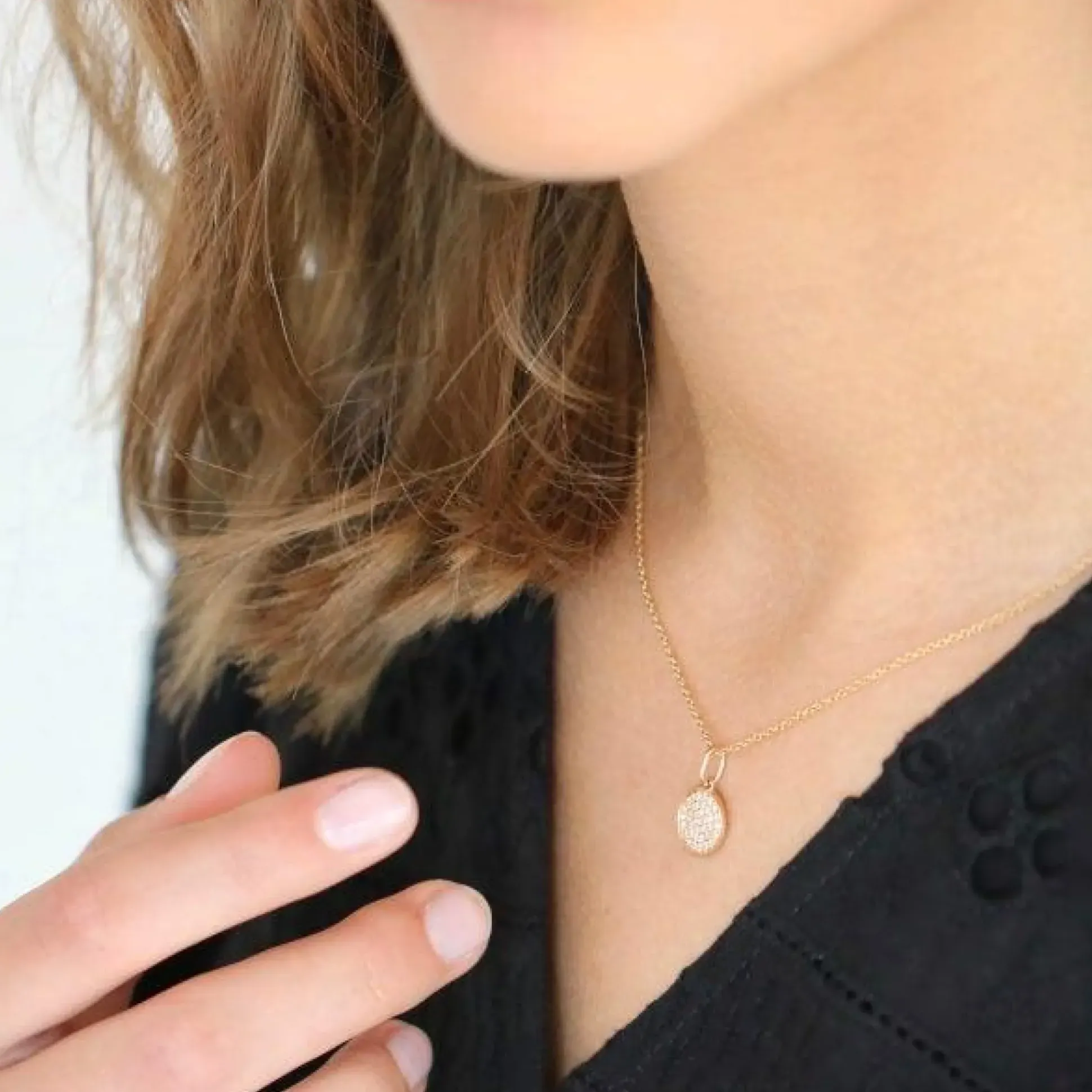 Ro Copenhagen 18kt Rock Diamant Vedhæng 10mm