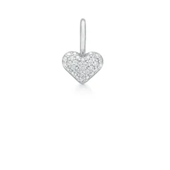 Ro Copenhagen 18kt Rock My Heart Diamant Hjerte Vedhæng Hvidguld
