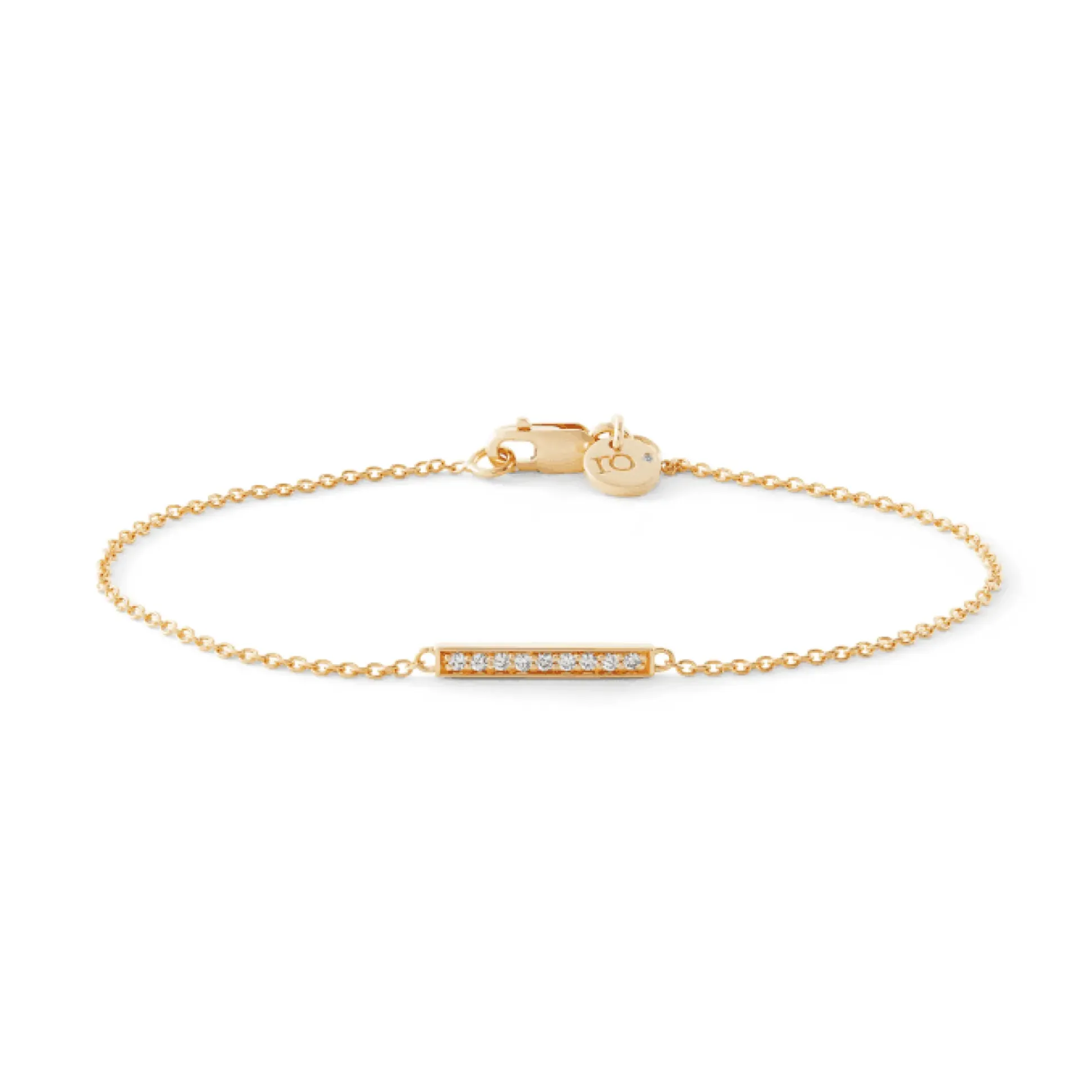 Ro Copenhagen 18kt Rock Square Armbånd