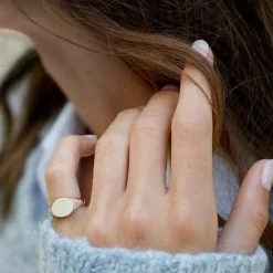 Ro Copenhagen 18kt Signetring Med Diamanter