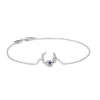 Studio Z Lunar Sølv Armbånd m. Blå Zirkonia