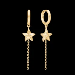 Studio Z Starfish Lustre Forgyldt Øreringe