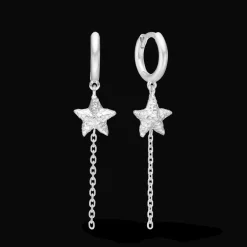 Studio Z Starfish Lustre Sølv Creol med Søstjerne