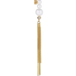 The Earring Shop Baila Perle Ørering Med Kæder - FW2027