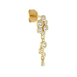 The Earring Shop Cascade Stud sølvforgyldt - FW2206