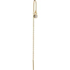 The Earring Shop Crystal Forgyldt Kædeørering - FW2021
