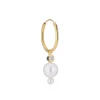 The Earring Shop Horizon Forgyldt Perle Hoop - SS2014