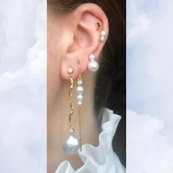 The Earring Shop Nuit Hook Threader Kæde Ørering - SS2220