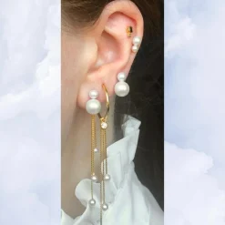 The Earring Shop Tassel Pearl Charm - SS2223