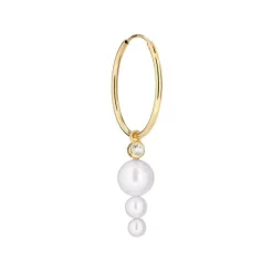 The Earring Shop Toujours Hoop Med Perler - SS2112