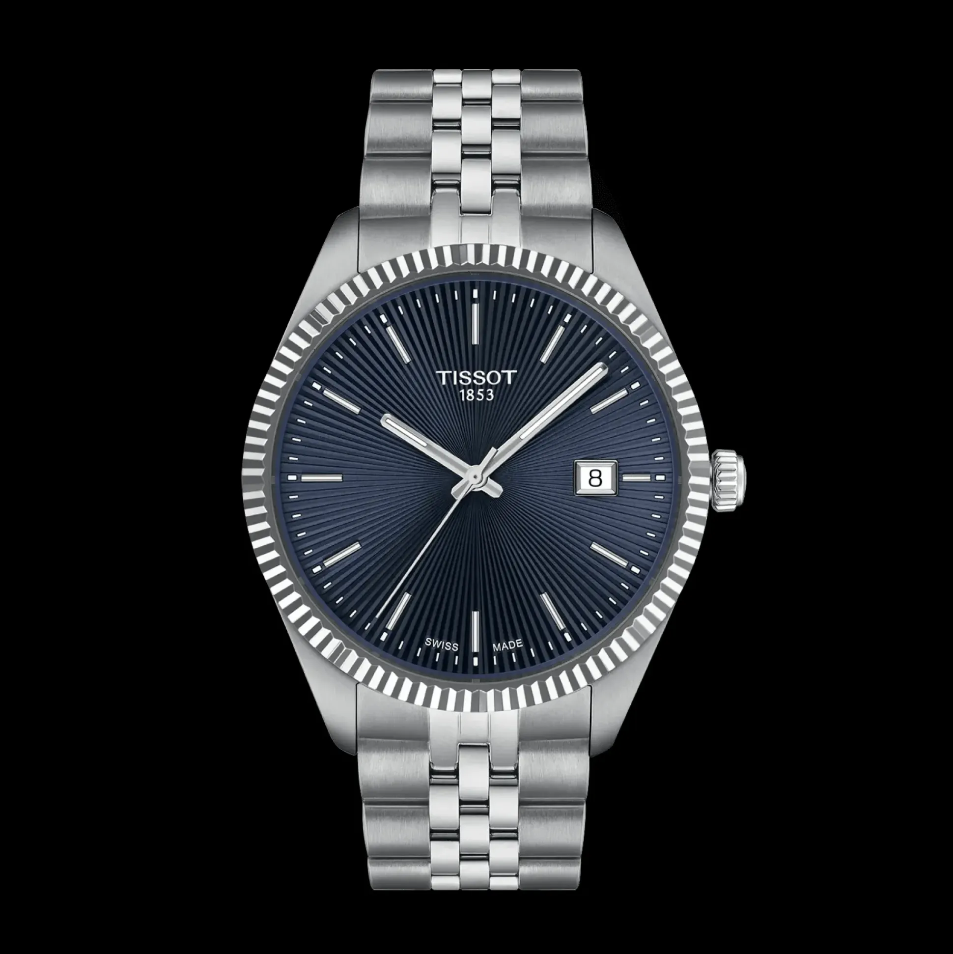 TISSOT BALLADE 40MM MED BLÅ GUILLOCHÉ URSKIVE