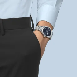 TISSOT BALLADE 40MM MED BLÅ GUILLOCHÉ URSKIVE