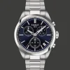 TISSOT PR 100 CHRONOGRAPH MED BLÅ URSKIVE