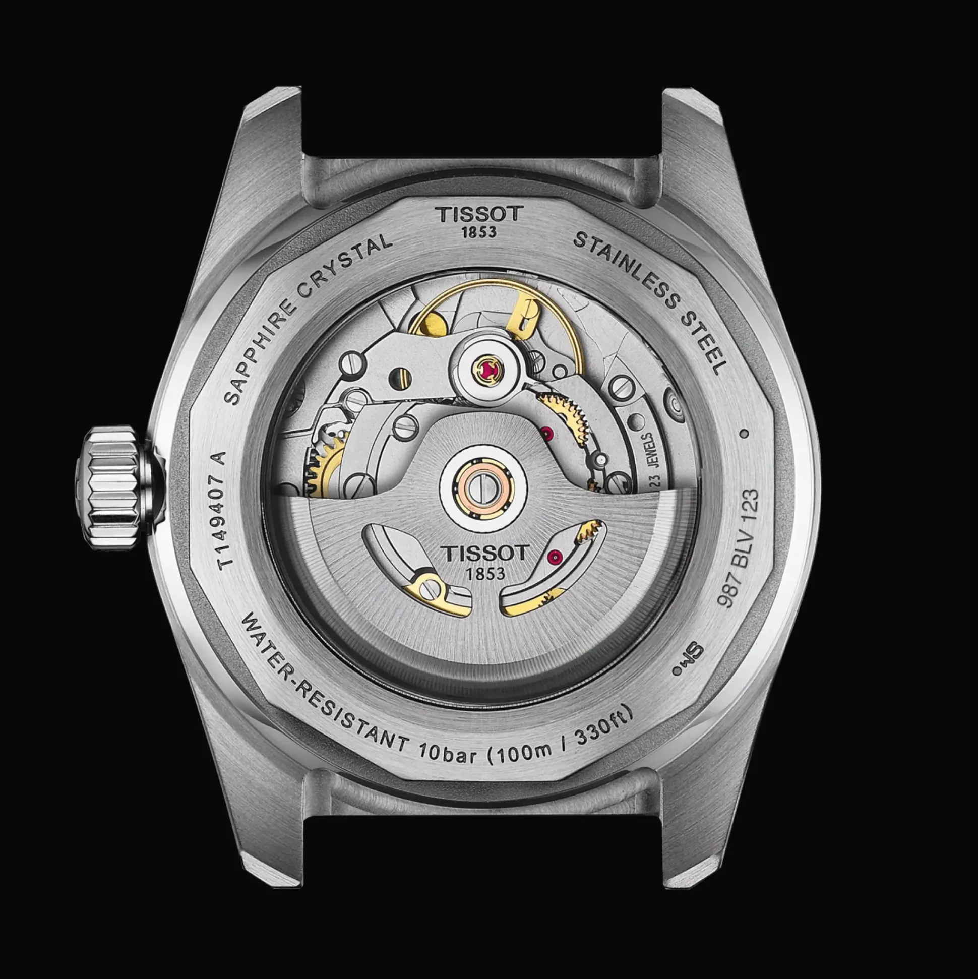 TISSOT PR516 POWERMATIC 80 MED BLÅ URSKIVE 38MM