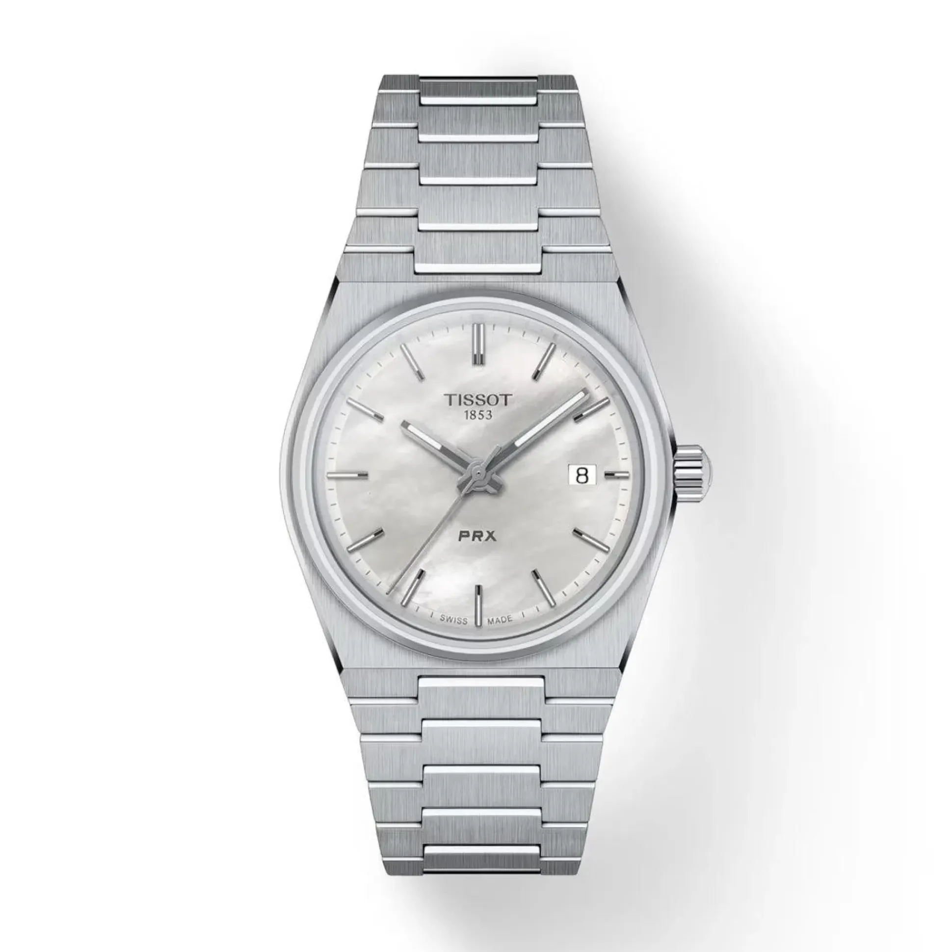 TISSOT PRX 35MM URSKIVE MED HVID PERLEMOR