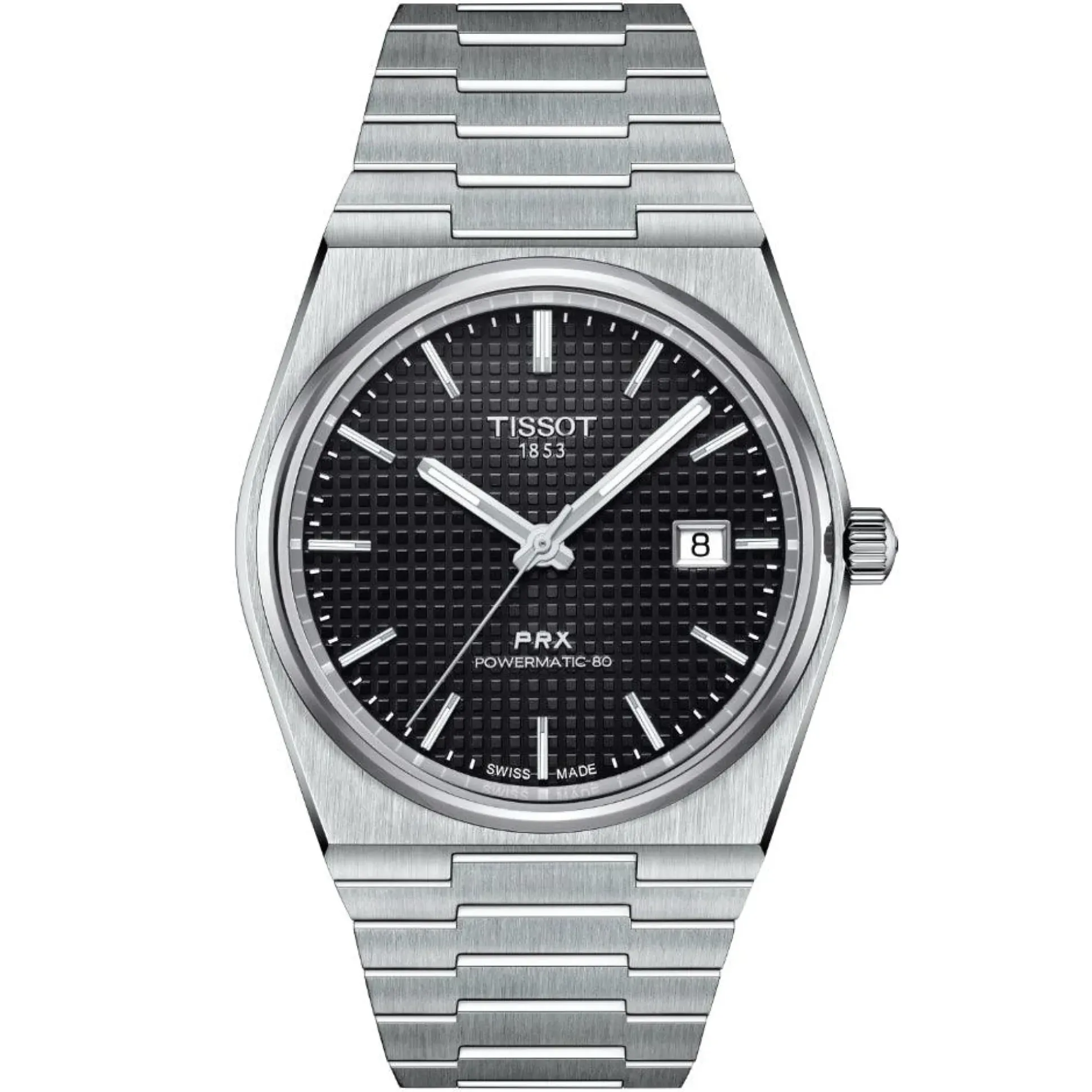 TISSOT PRX POWERMATIC 80 MED SORT URSKIVE