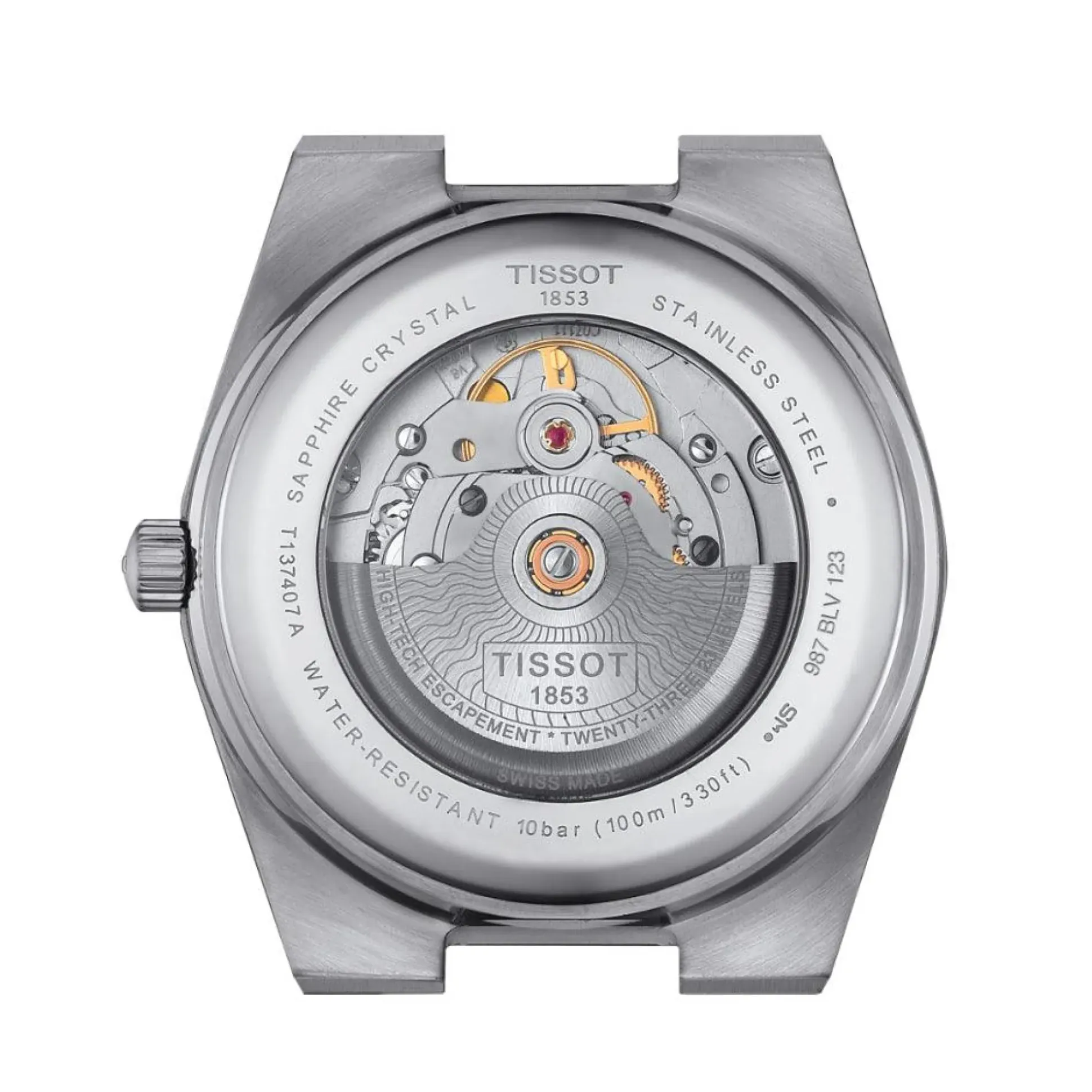 TISSOT PRX POWERMATIC 80 MED SORT URSKIVE