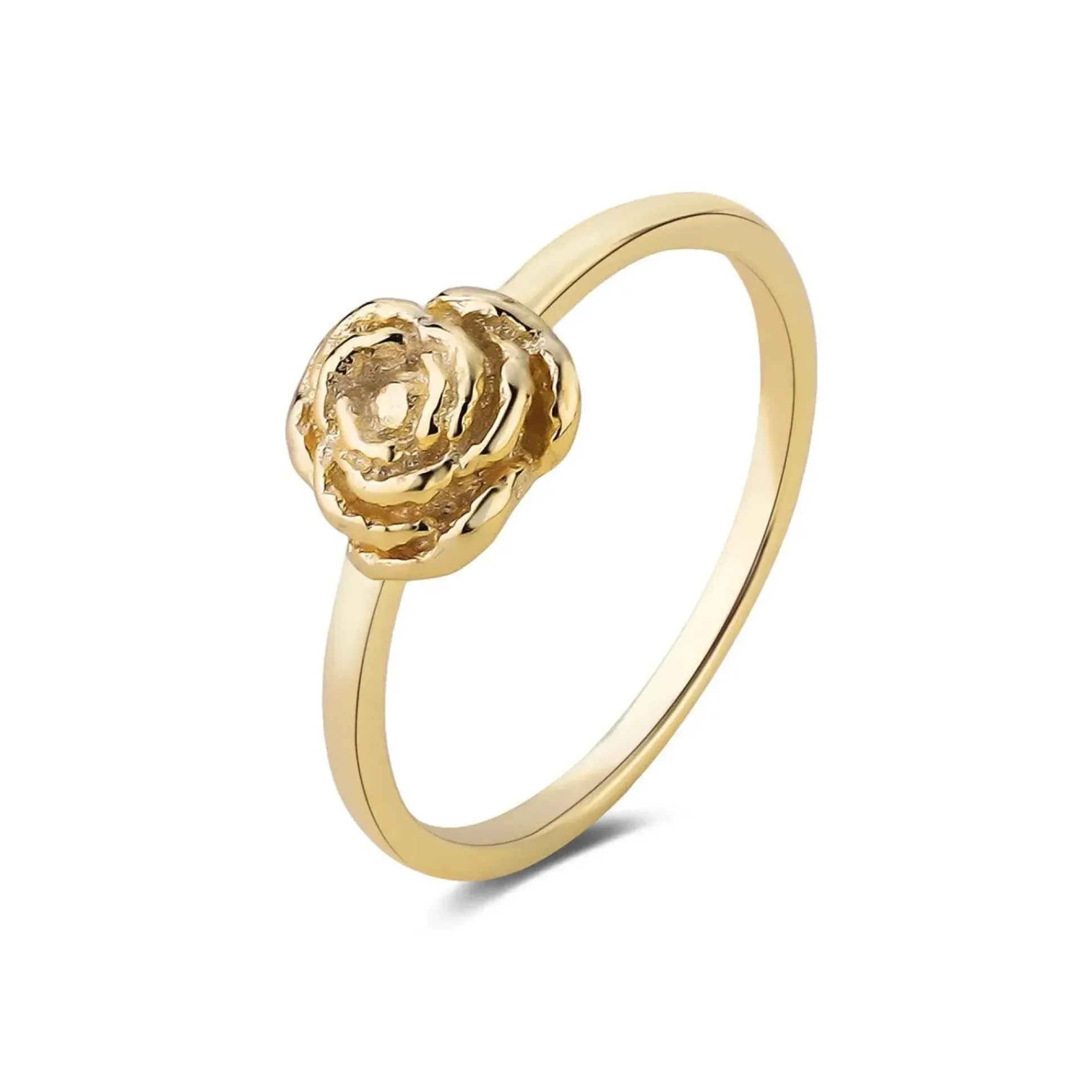 Wioga Anna-Auguste Forgyldt Rose Ring