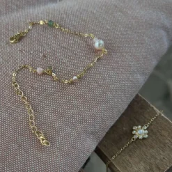 Wioga Grace Forgyldt Armbånd Med Perler